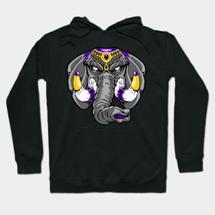 Mighty Elephant, Purple Hoodie